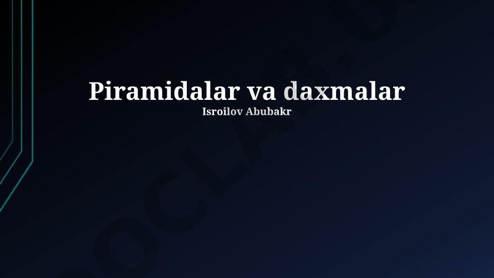 Piramidalar va kriptalar: Ta'riflar, turlari va tarixiy ahamiyati