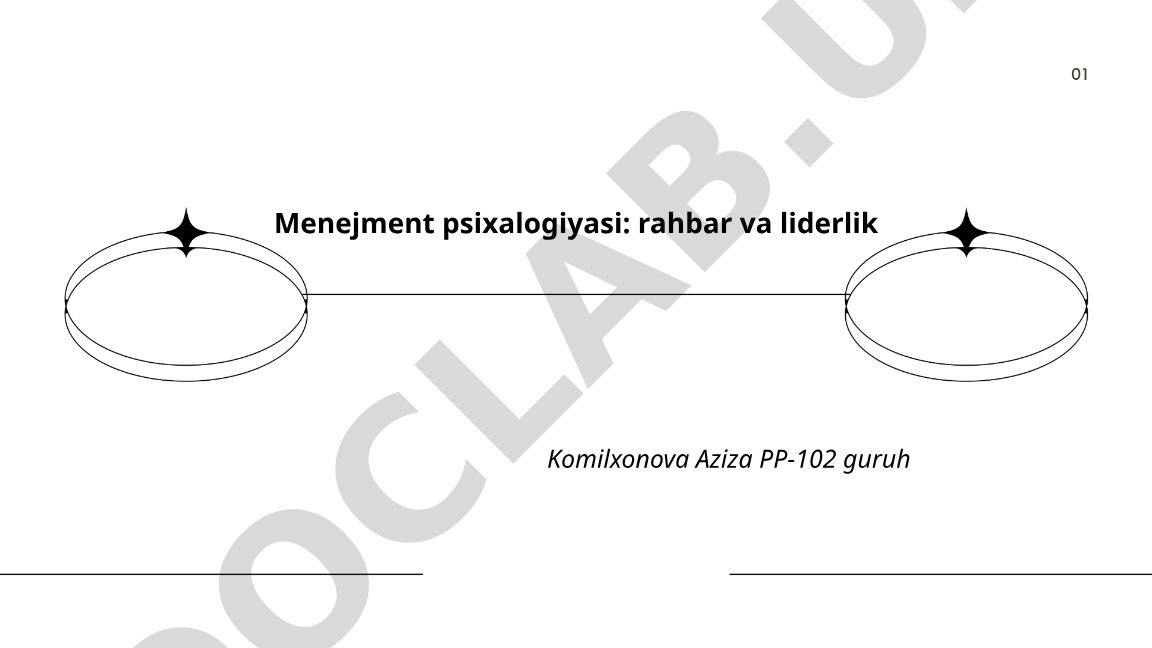 Menejment psixalogiyasi: rahbar va liderlik
