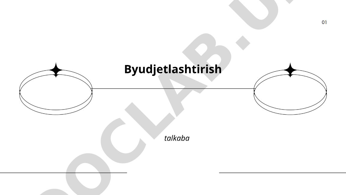 Byudjetlashtirish nazariyasi va asoslari