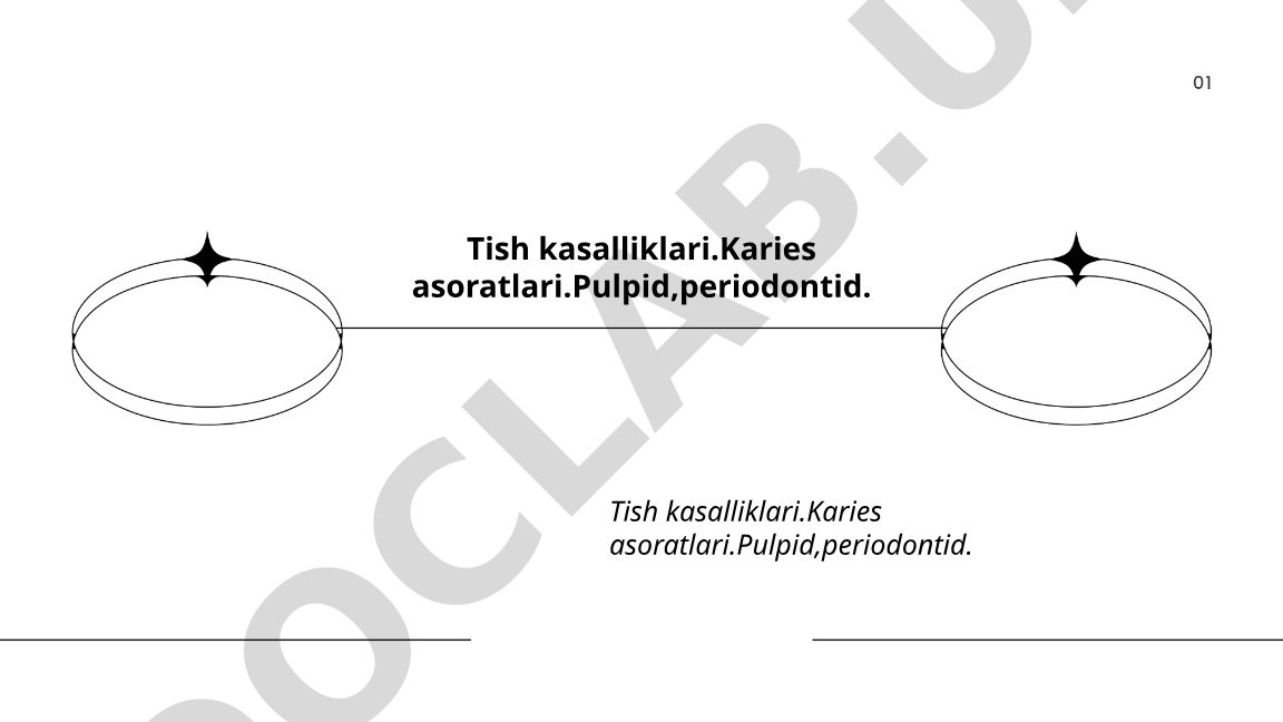Tish kariesining etiologiyasi, patogenezi va asoratlari