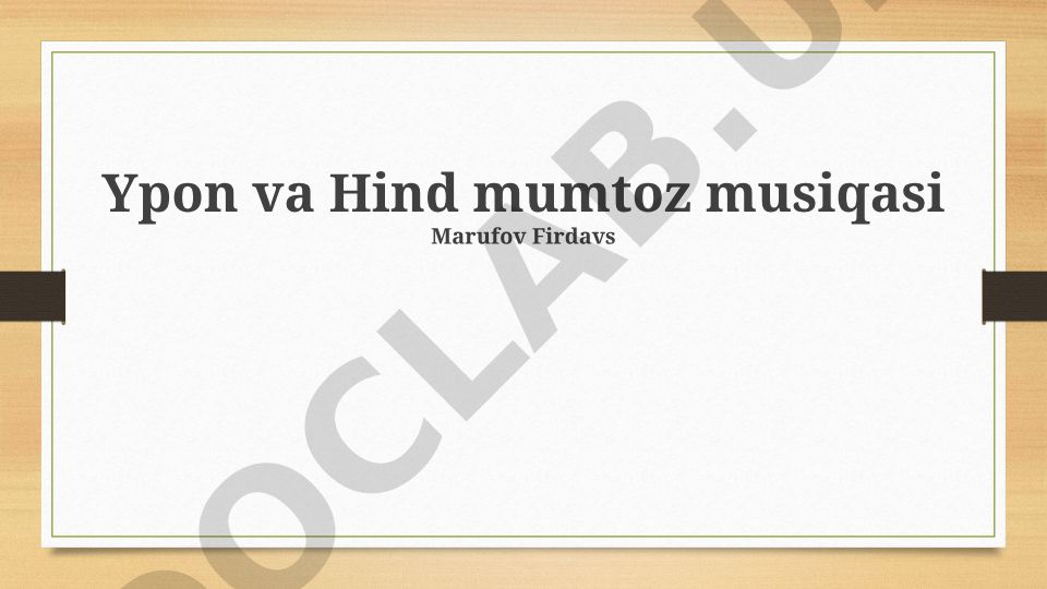 Ypon va Hind klassik musiqasi: Tarix, xususiyatlar va taqqoslash