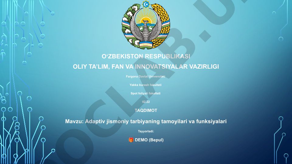 Adaptiv jismoniy tarbiyaning tamoyilari va funksiyalari