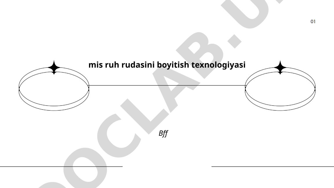 Mis va rux rudasini boyitish texnologiyasi