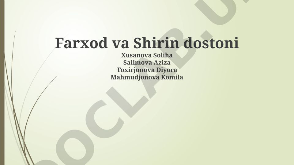 Farhod va Shirin dostoni: kelib chiqishi, qahramonlar va madaniy ahamiyati