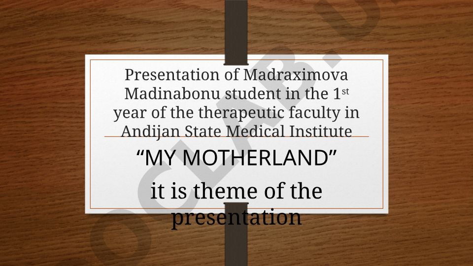 MY MOTHERLAND - Andijan shahrining tarixi va geografiyasi