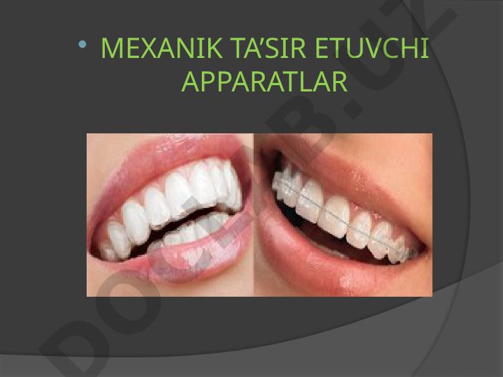 Mexanik ta'sir etuvchi apparatlar