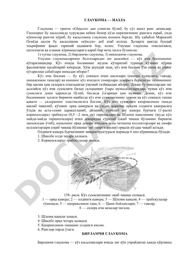 Глаукома — этиология, патогенез и клинические проявления