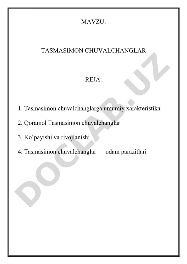 Tasmasimon chuvalchanglar