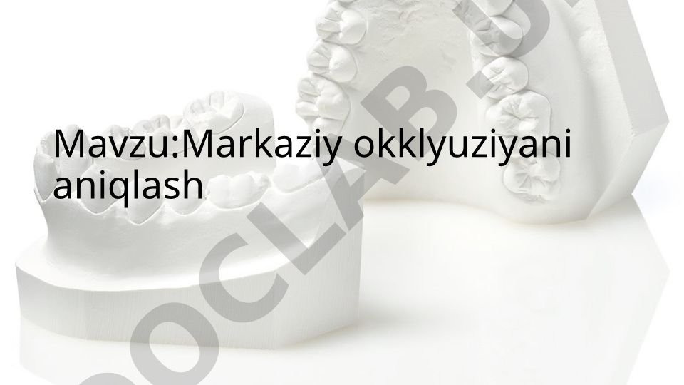 Markaziy okklyuziyani aniqlash