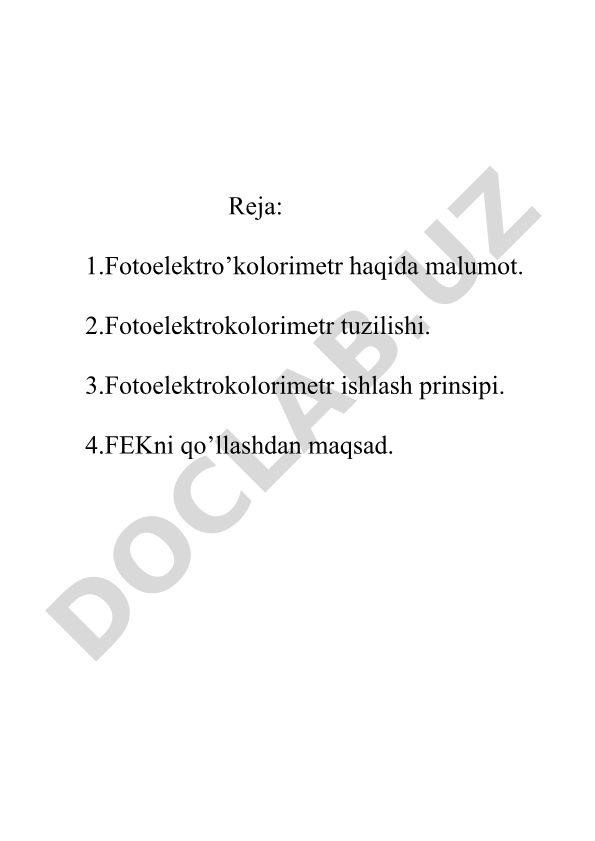 Fotoelektrokolorimetr KFK-2 yordamida bo'yalgan moddalarning kontsentratsiyasini aniqlash