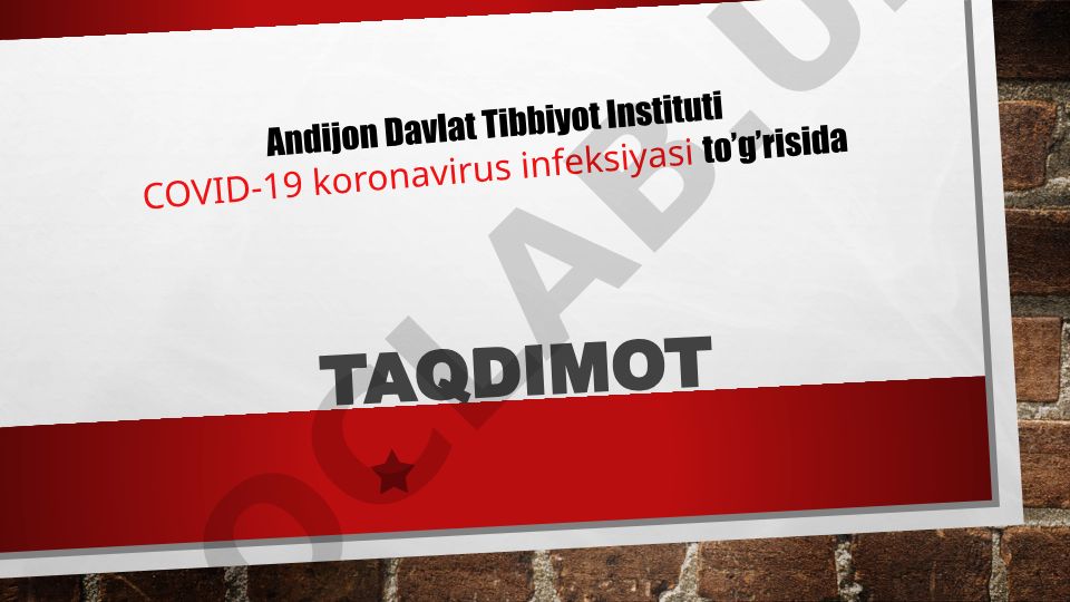 COVID-19 koronavirus infeksiyasi