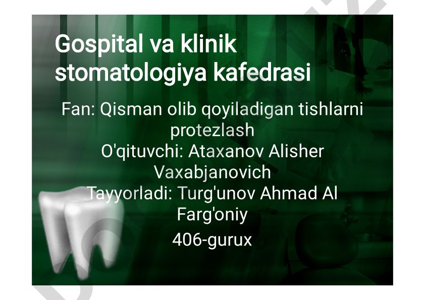 Markaziy okklyuzani aniqlashdagi xatoliklar