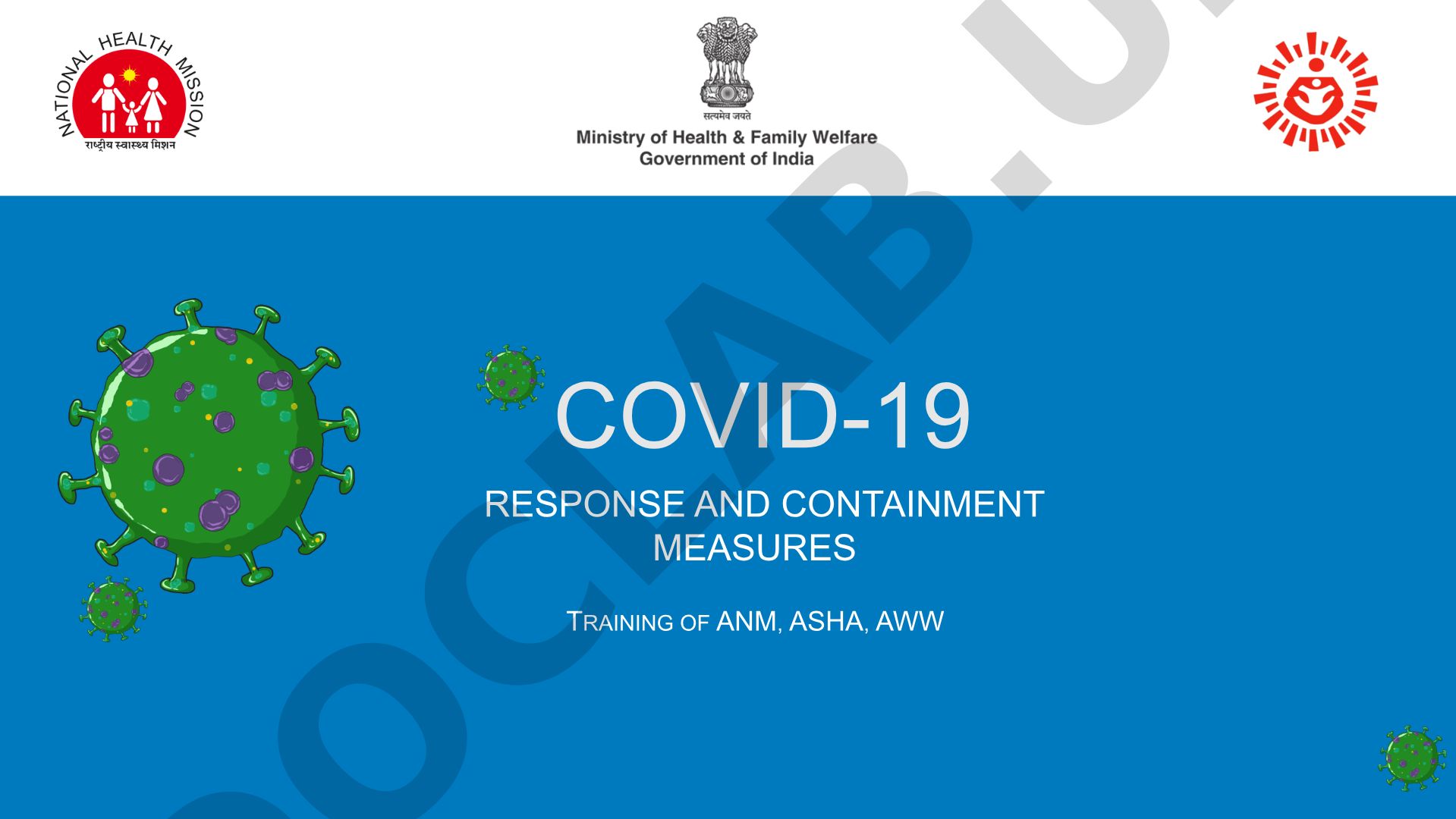 COVID-19 Community Surveillance and Frontline Worker Training