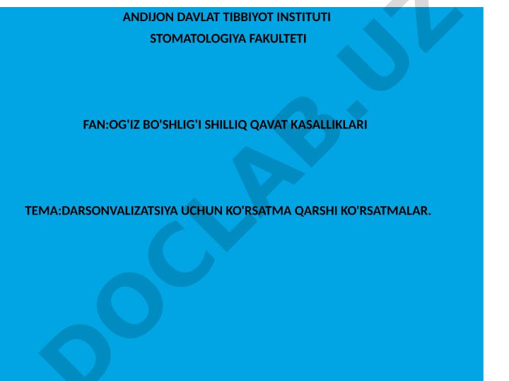 Darsonvalizatsiya uchun ko'rsatma va qarshi ko'rsatmalar