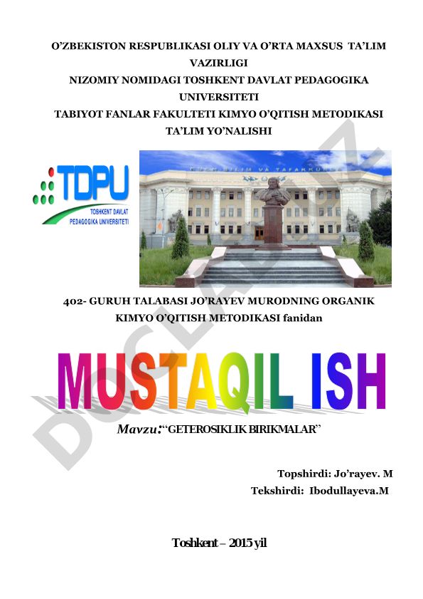 Geterosiklik birikmalar