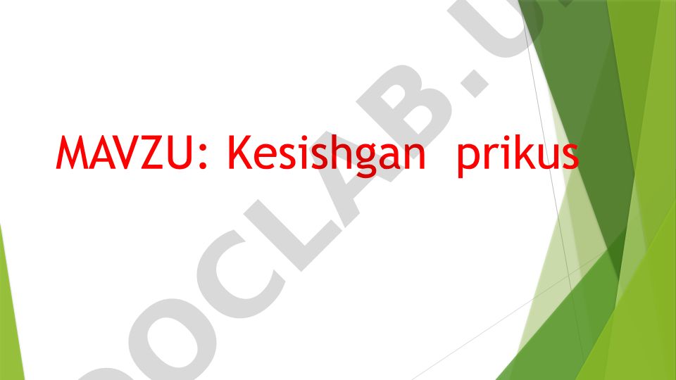 Kesishgan prikus tish qatorlari anomaliyasi
