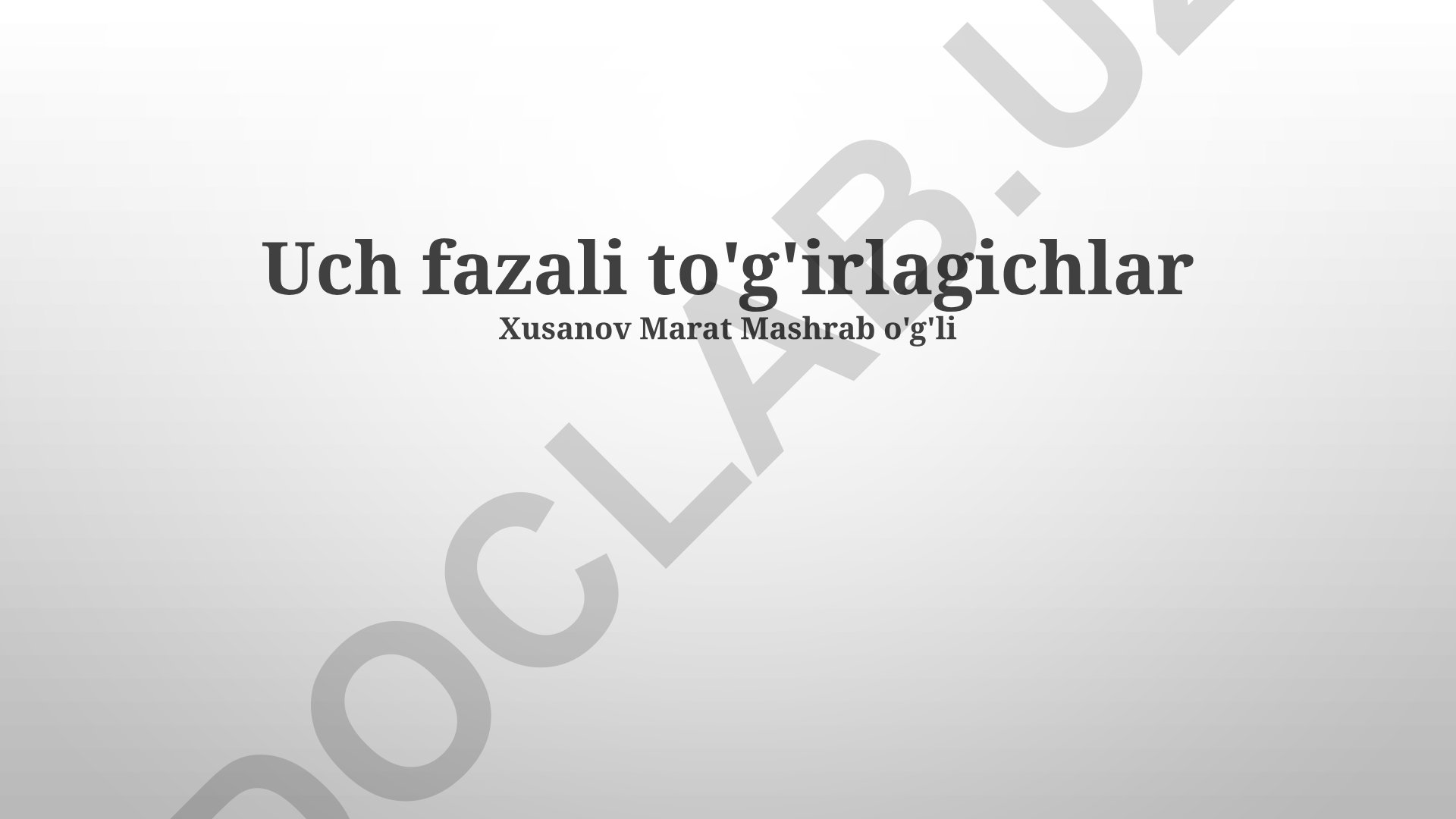Uch fazali to'g'rilagichlar: qo'llanilishi, turlari va xususiyatlari