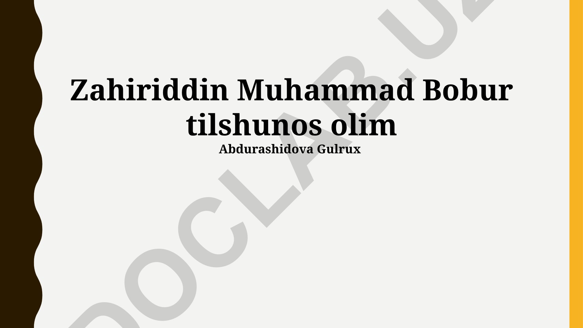 Zahiriddin Muhammad Boburning tilshunoslik merosi va til mahorati