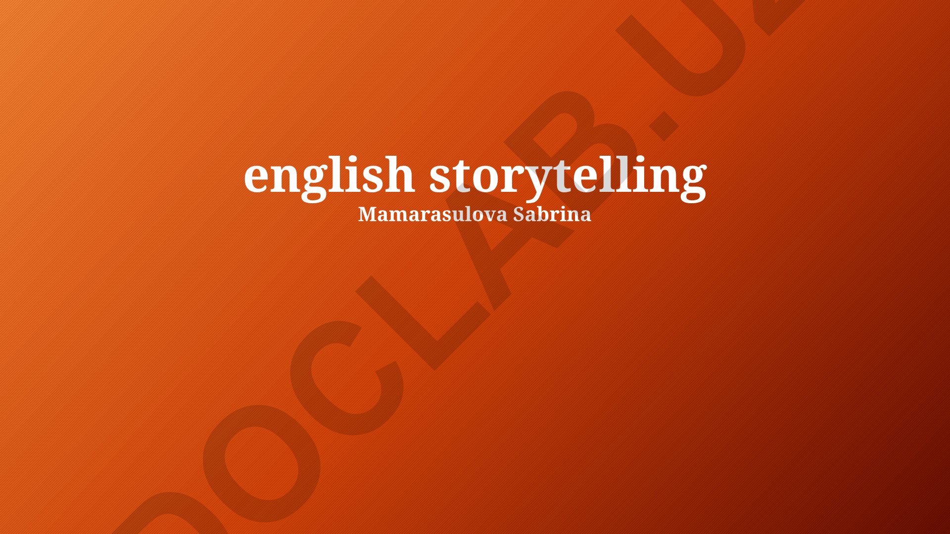 The Power of Narrative: Why English Storytelling Matters