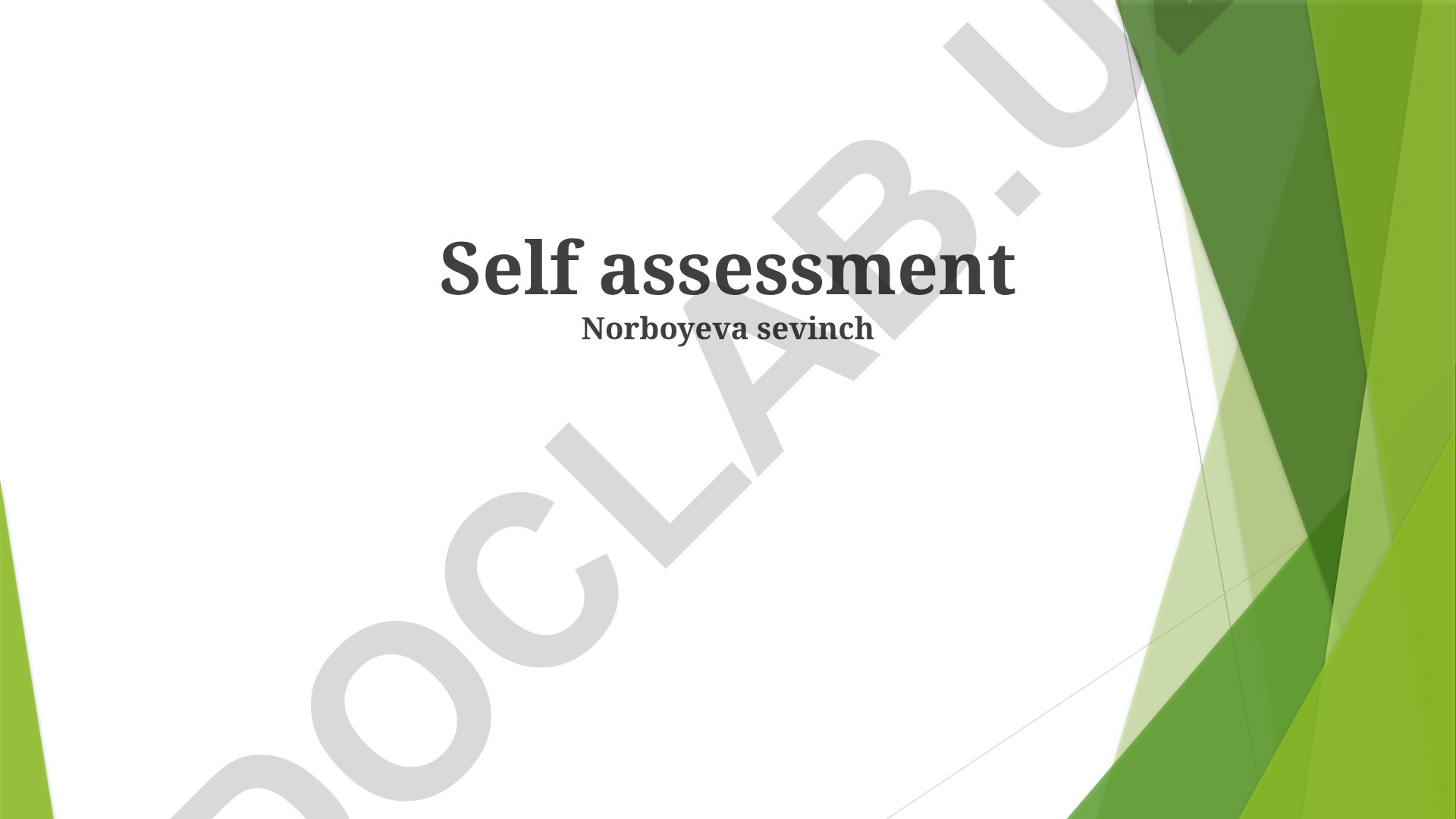 Identifying Strengths and Weaknesses for Personal Development