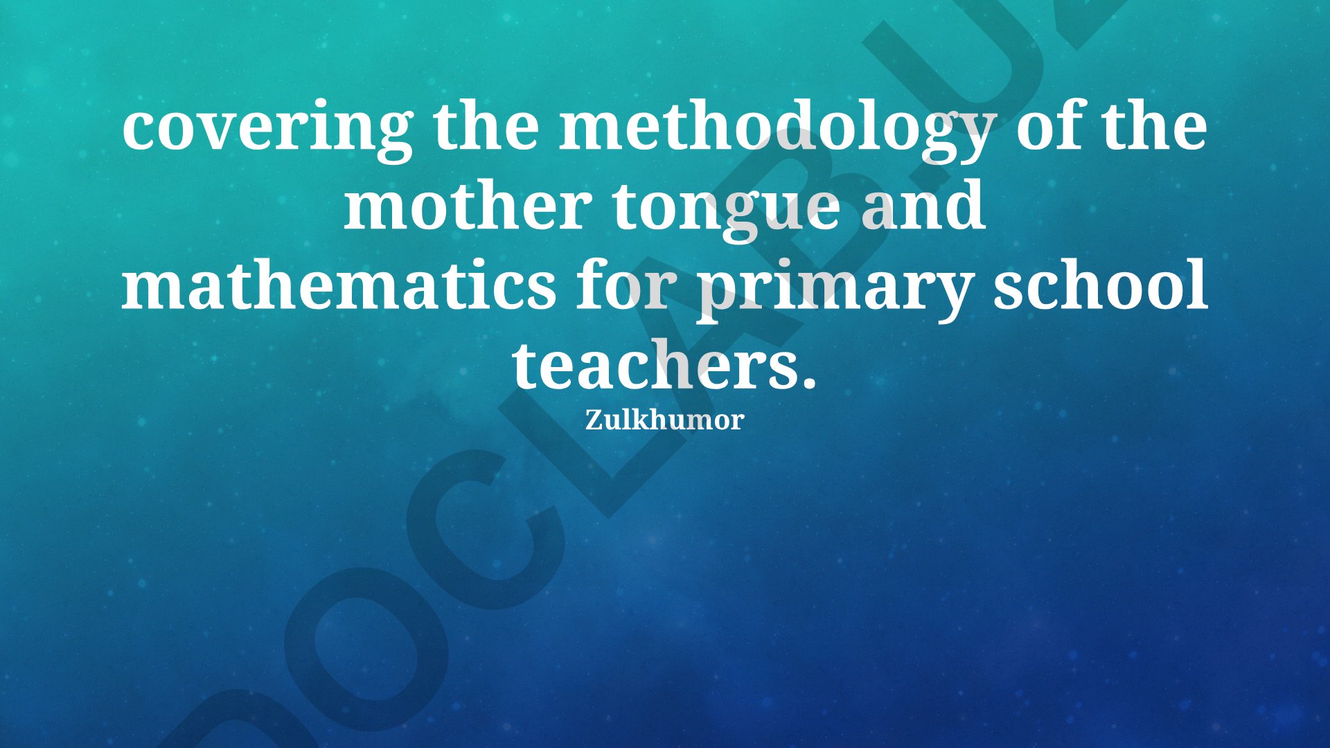 Effective Pedagogical Approaches for Mother Tongue and Mathematics Integration in Primary Education