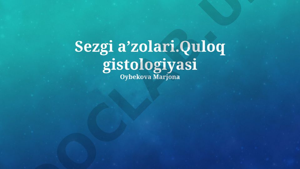 Quloq gistologiyasi: tuzilishi va bo'limlari