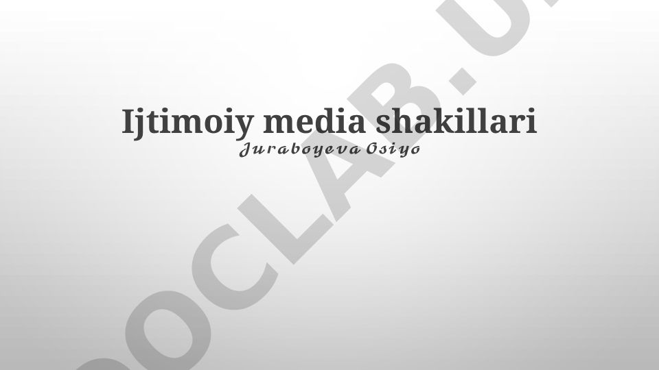 Ijtimoiy media rasm dizayni va mualliflik huquqi