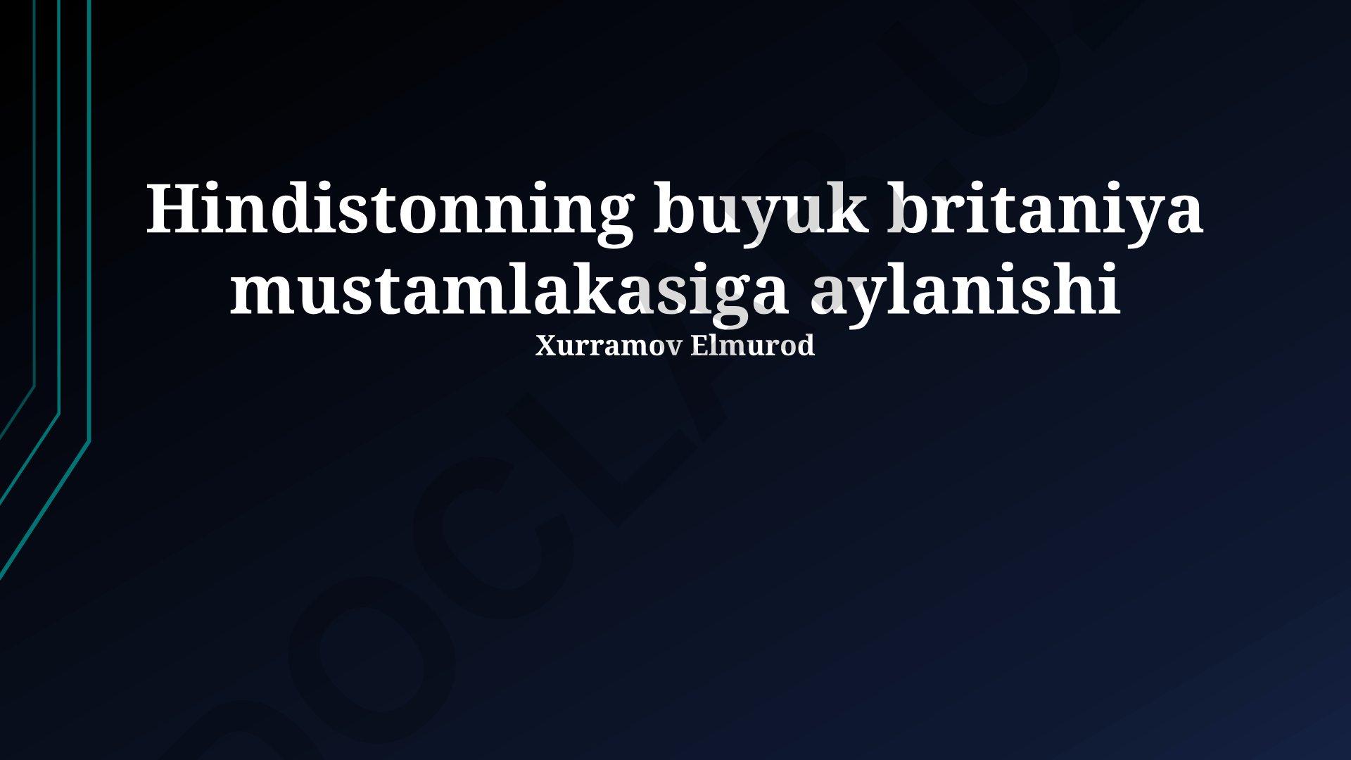 Hindistonning Britaniya mustamlakasiga aylanishi