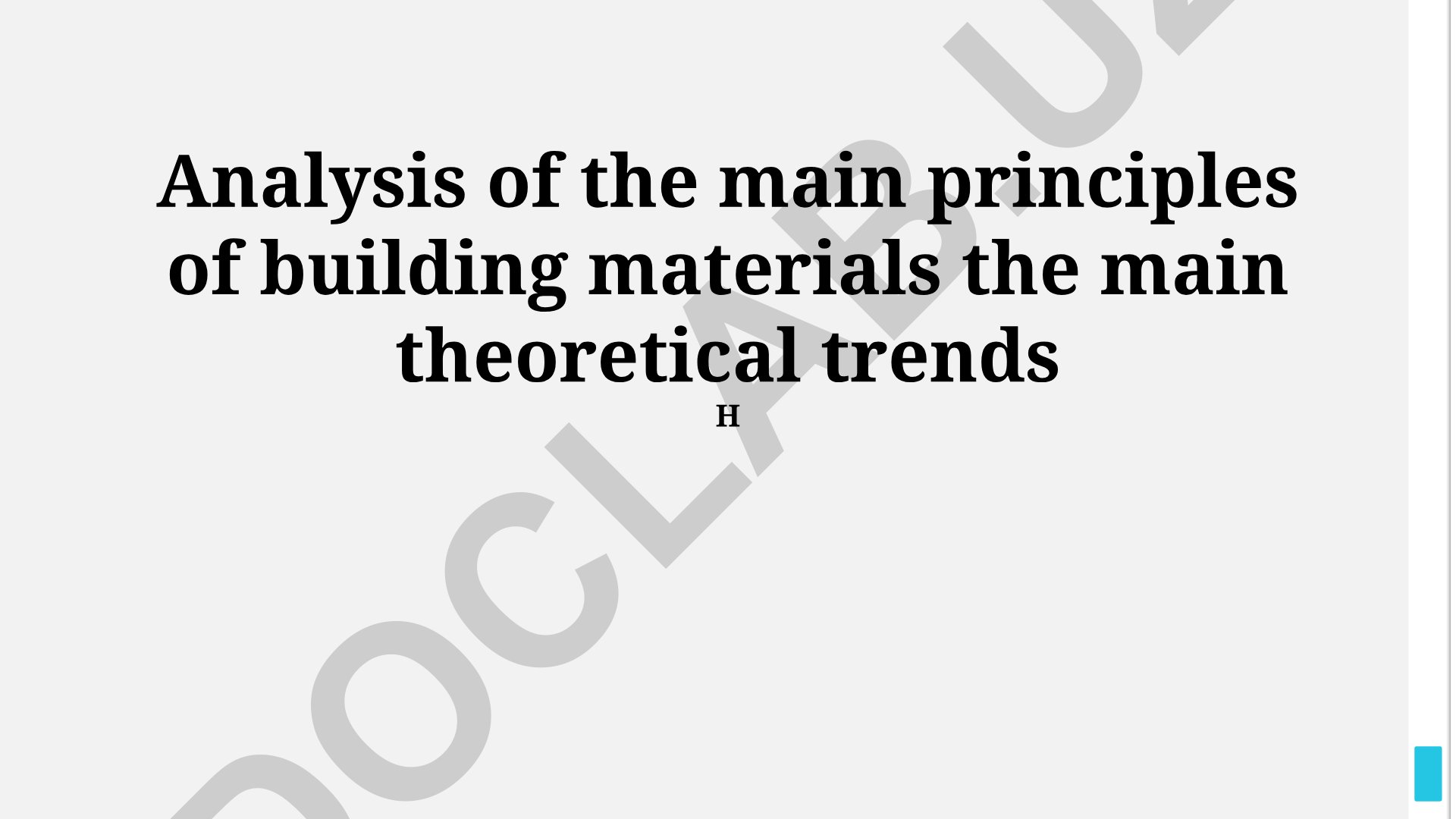 Advanced Material Applications and Future Trends in Building Materials