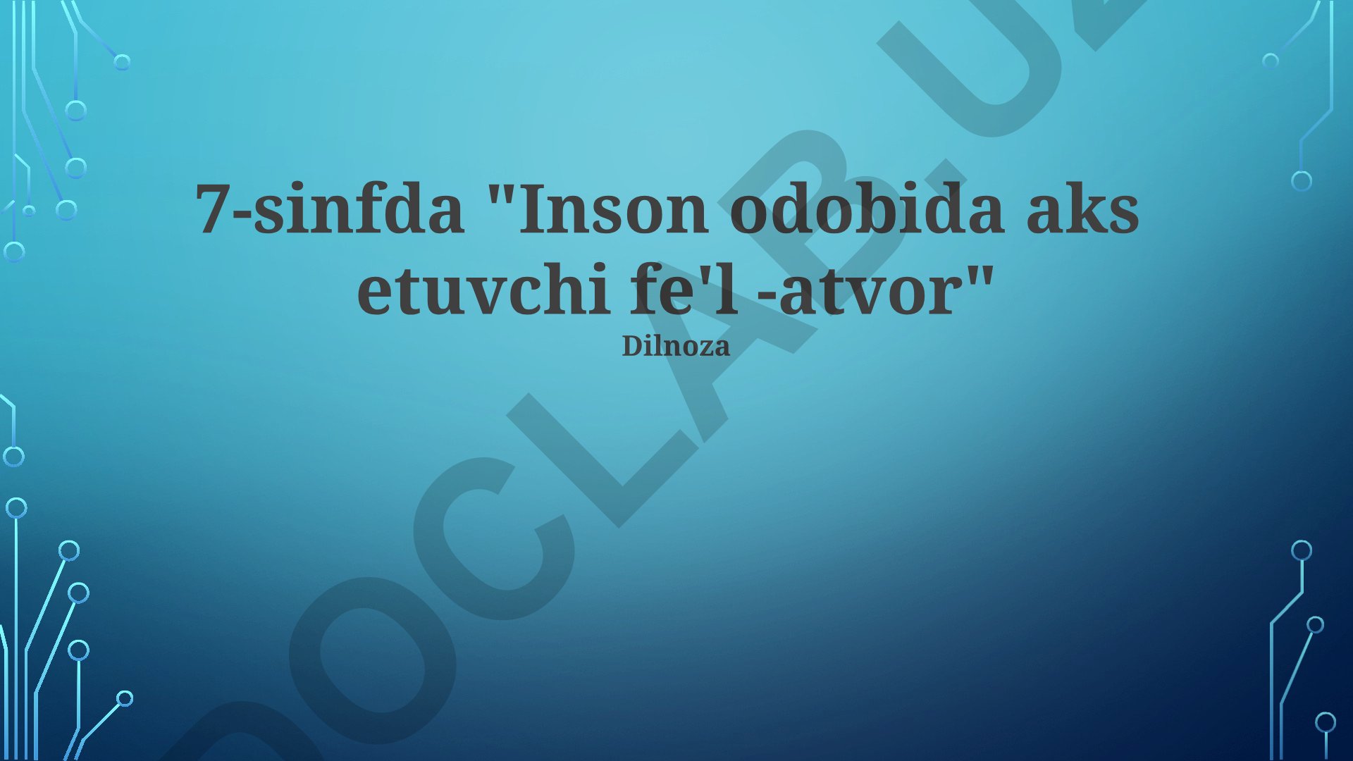 Inson odobida aks etuvchi fe'l-atvor va axloqiy qadriyatlar