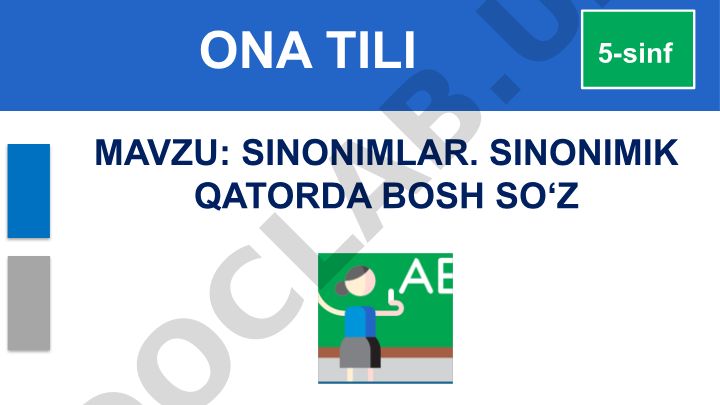 Sinonimlar va ma'nodosh so'zlar