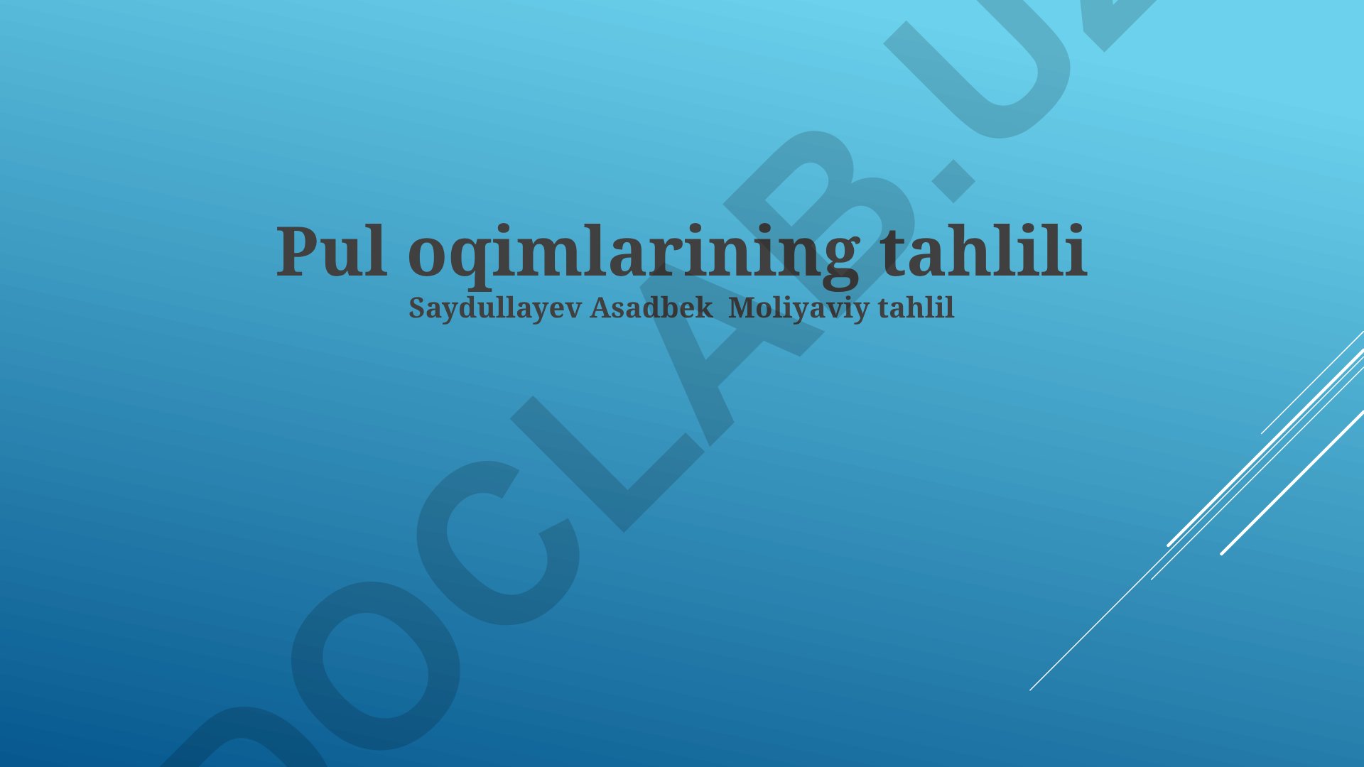 Impuls toklarining generatsiyasi va qo'llanilishi