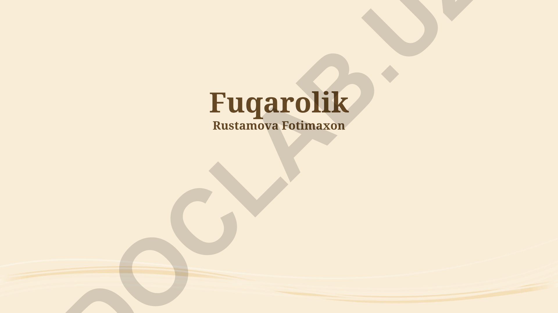 Fuqarolik tushunchasi, huquqlari va himoyasi
