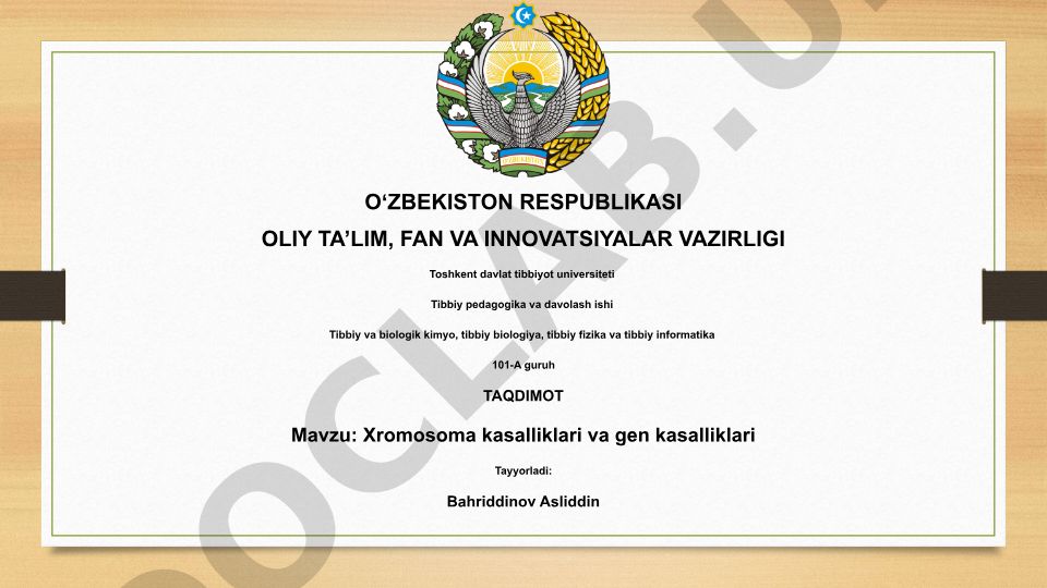 Xromosoma kasalliklari va gen kasalliklari