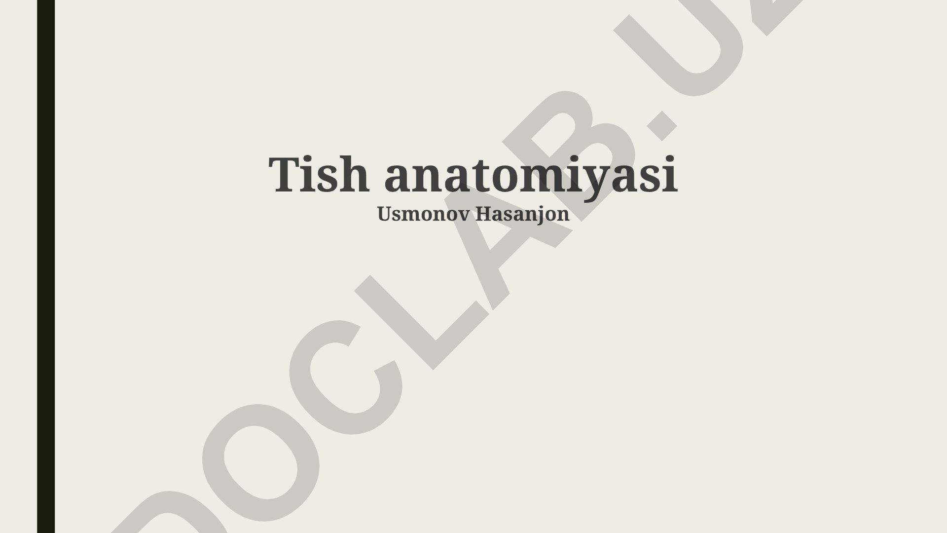 Tish anatomiyasi