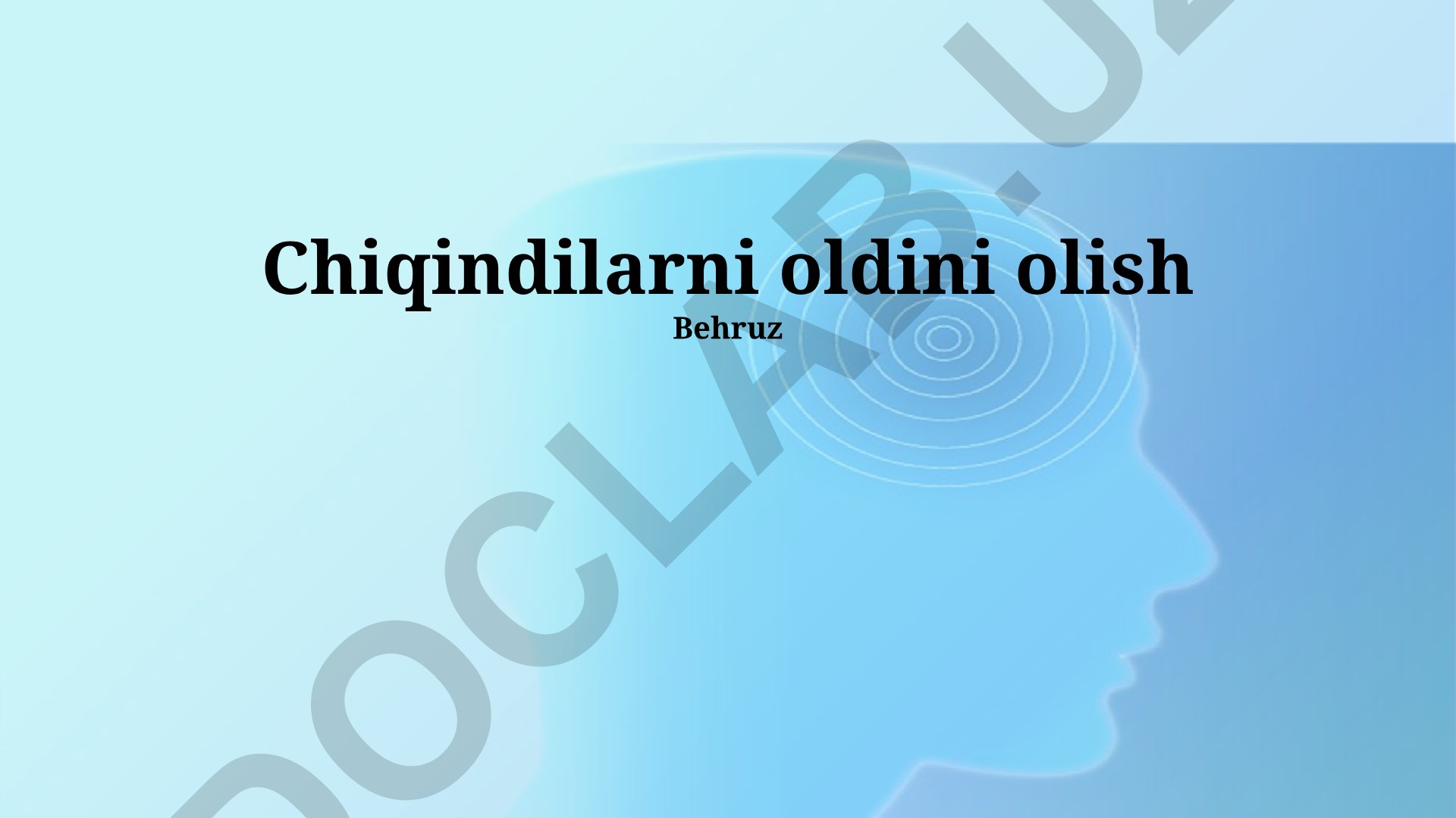 Chiqindilarni oldini olish va boshqarish