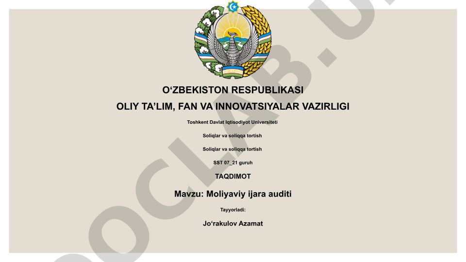 Moliyaviy ijara auditi