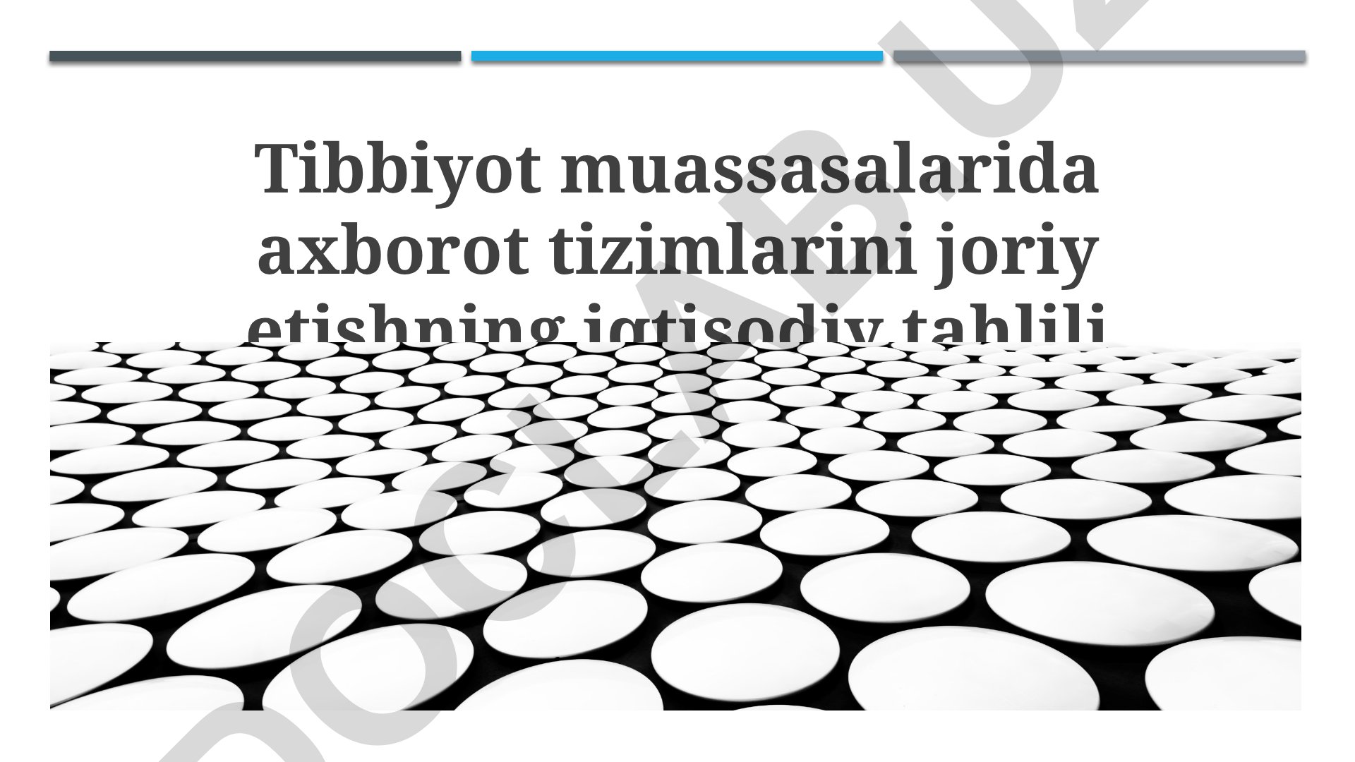 Tibbiyot muassasalarida axborot tizimlarini joriy etishning iqtisodiy tahlili
