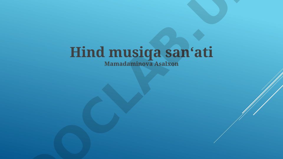 Hindiston klassik musiqasining kelib chiqishi, ta'siri va janrlari