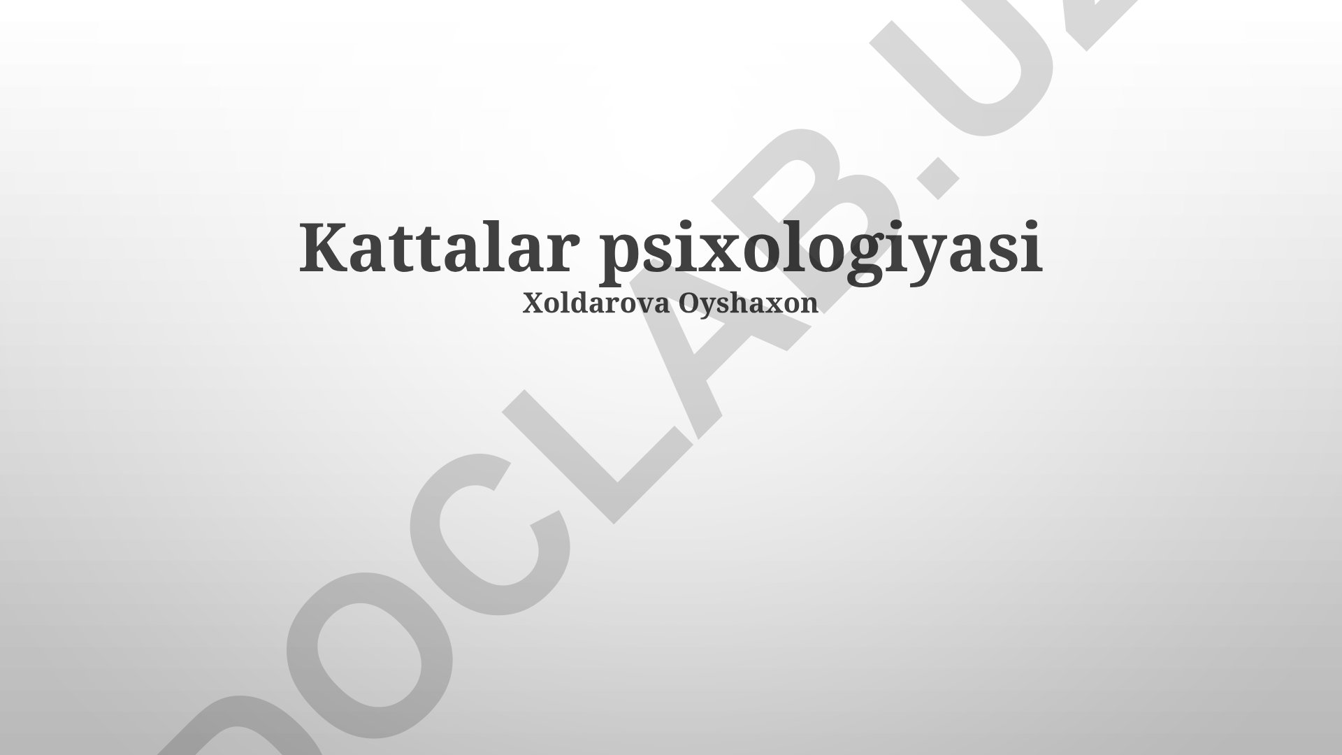 Kattalar psixologiyasi: stress boshqarish va sog'lom turmush tarzi