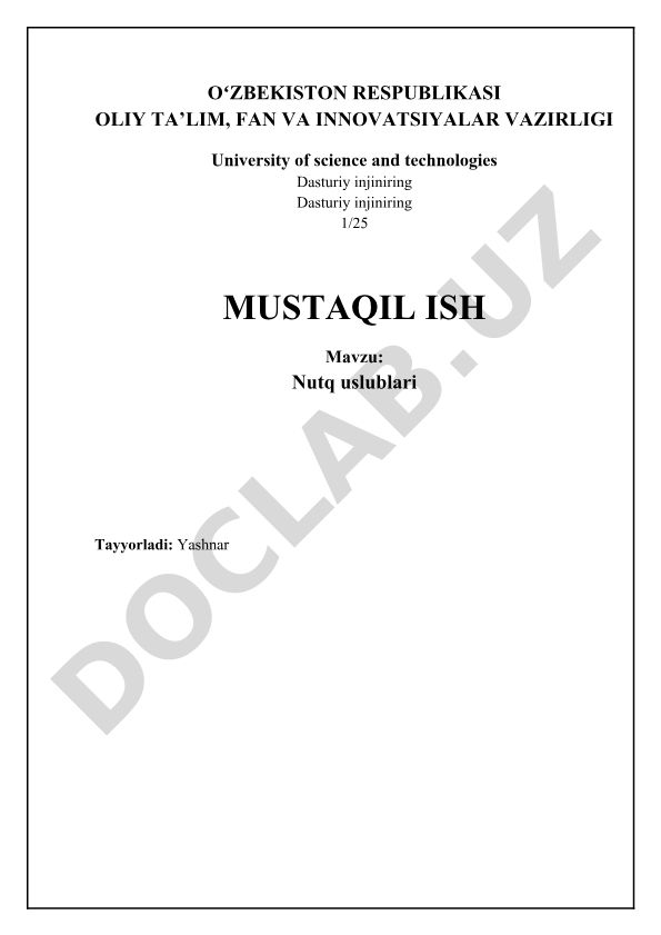 Nutq uslublari