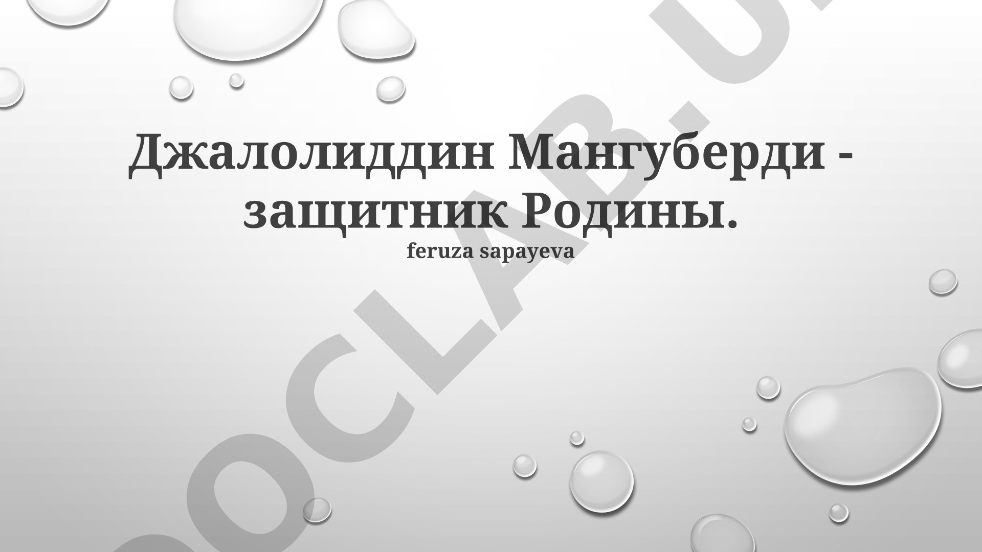 Джалолиддин Мангуберди - защитник Родины