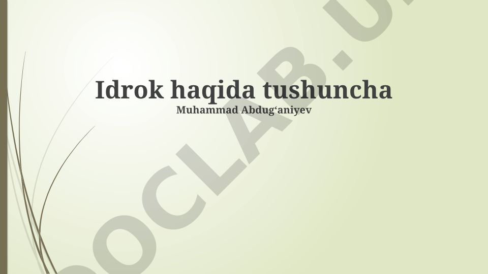 Intellekt haqida tushuncha: ta'riflar, nazariyalar va o'lchash