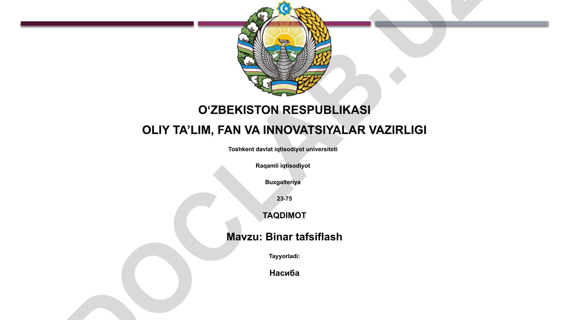 Binar tafsiflash