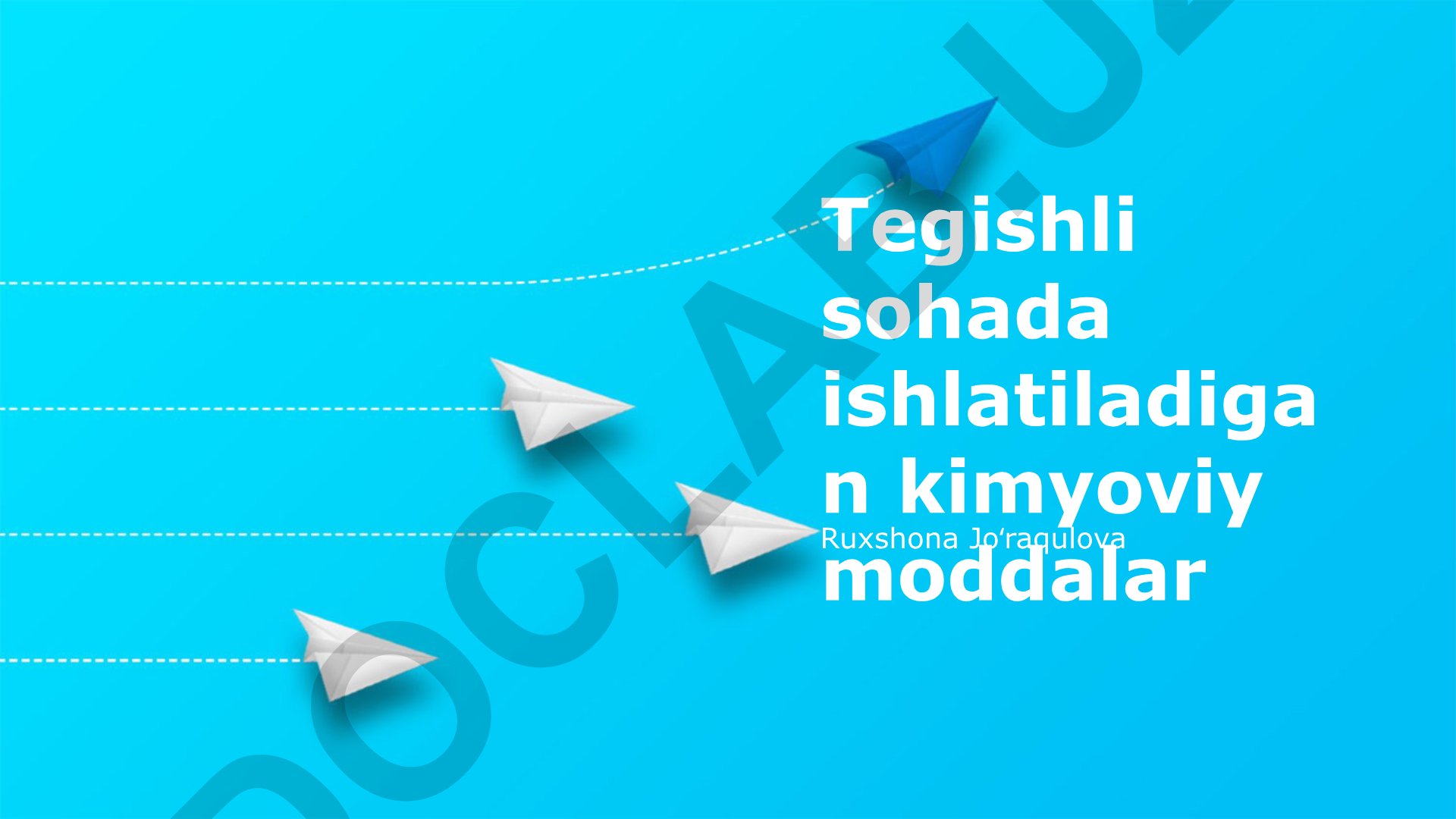 Kimyoviy moddalarning amaliy qo'llanilishi va xavfsizligi