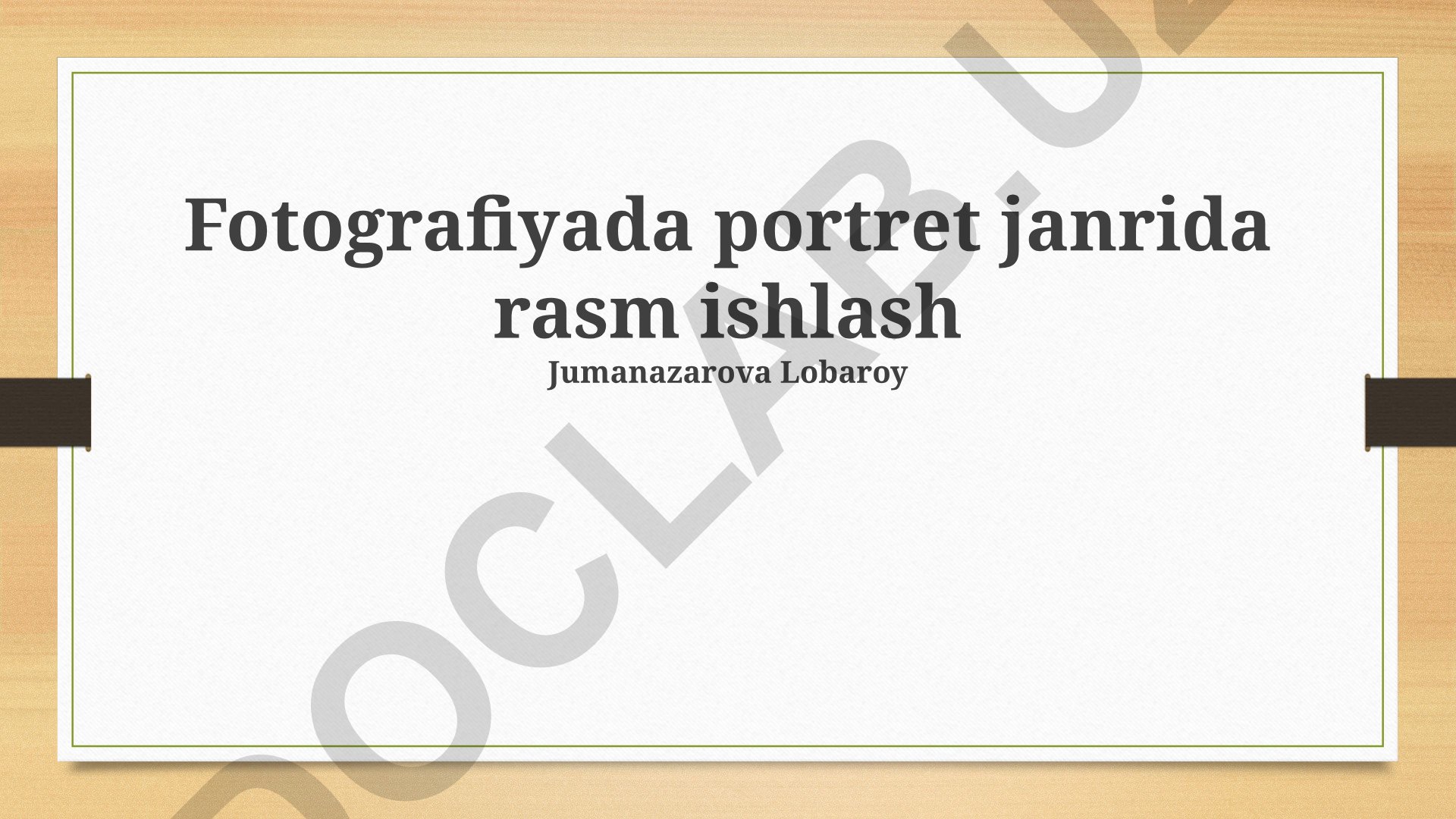 Portret fotografiyasida yorug'lik, kompozitsiya va uslublar