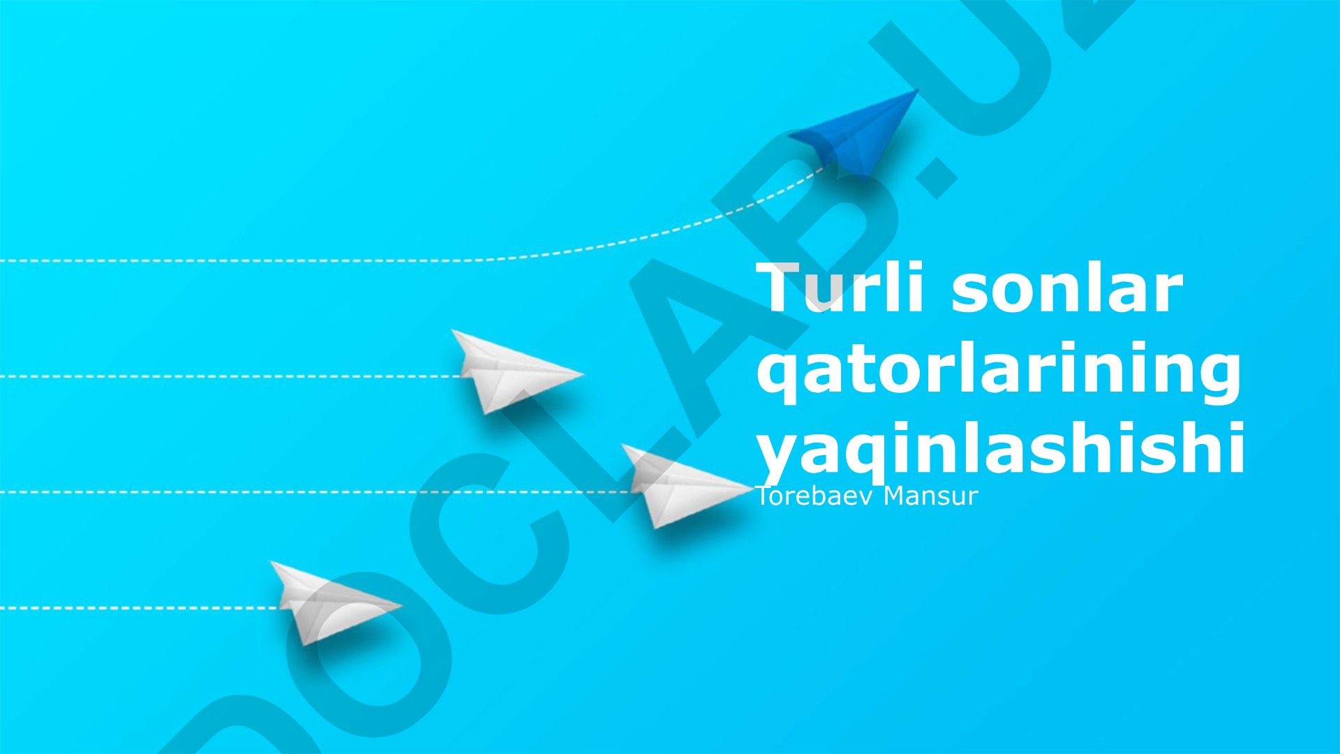 Sonli qatorlarning yaqinlashuvi va uning xususiyatlari