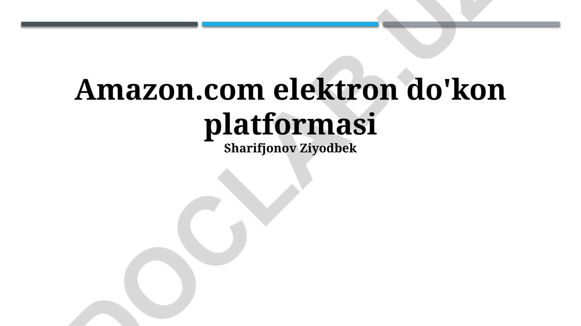 Amazon.com elektron do'kon platformasi