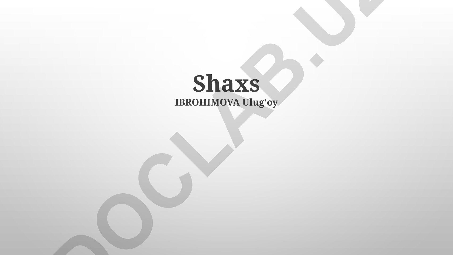 Shaxsning huquqlari va majburiyatlari