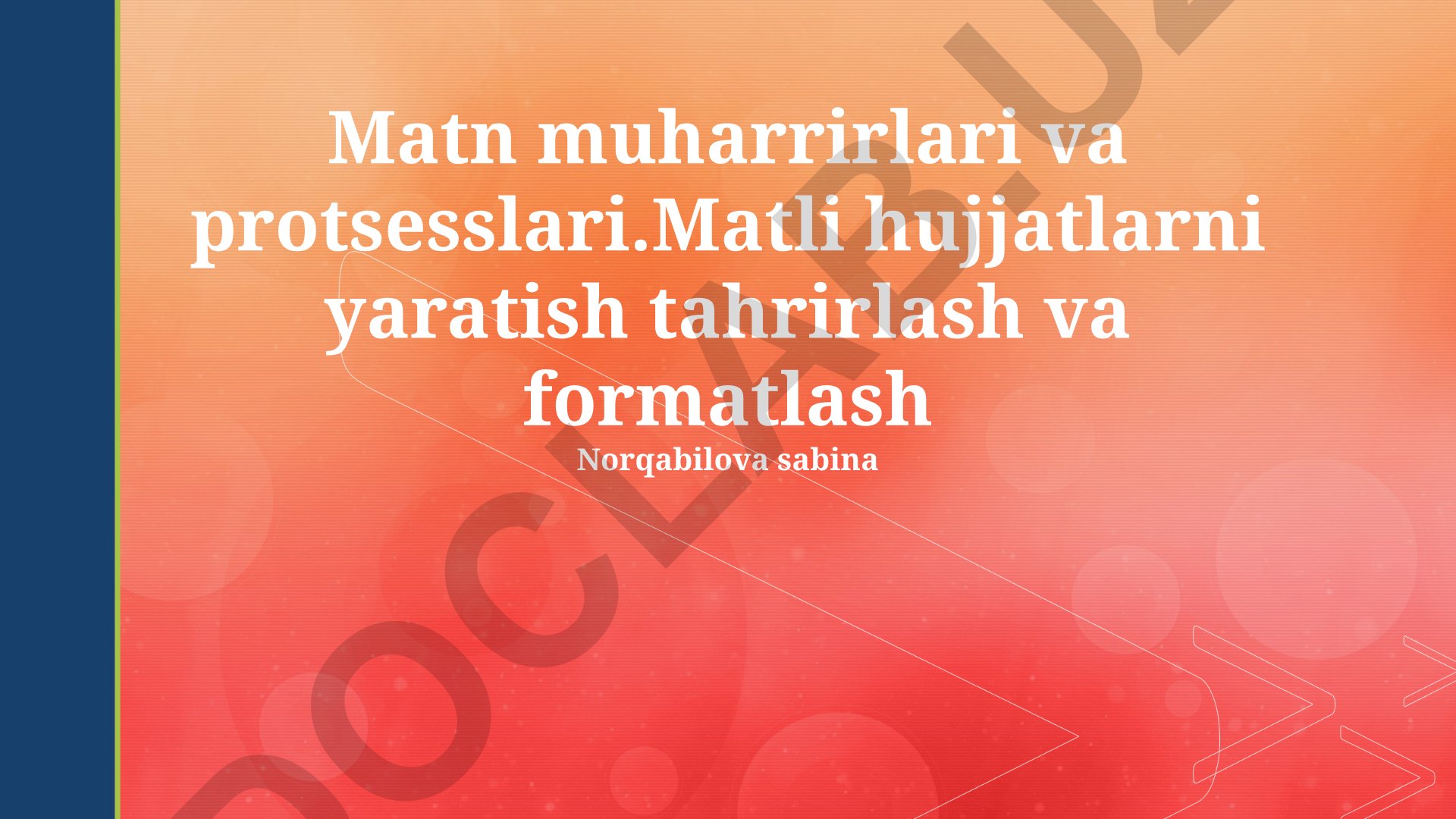 Matn muharrirlari va protsessorlari